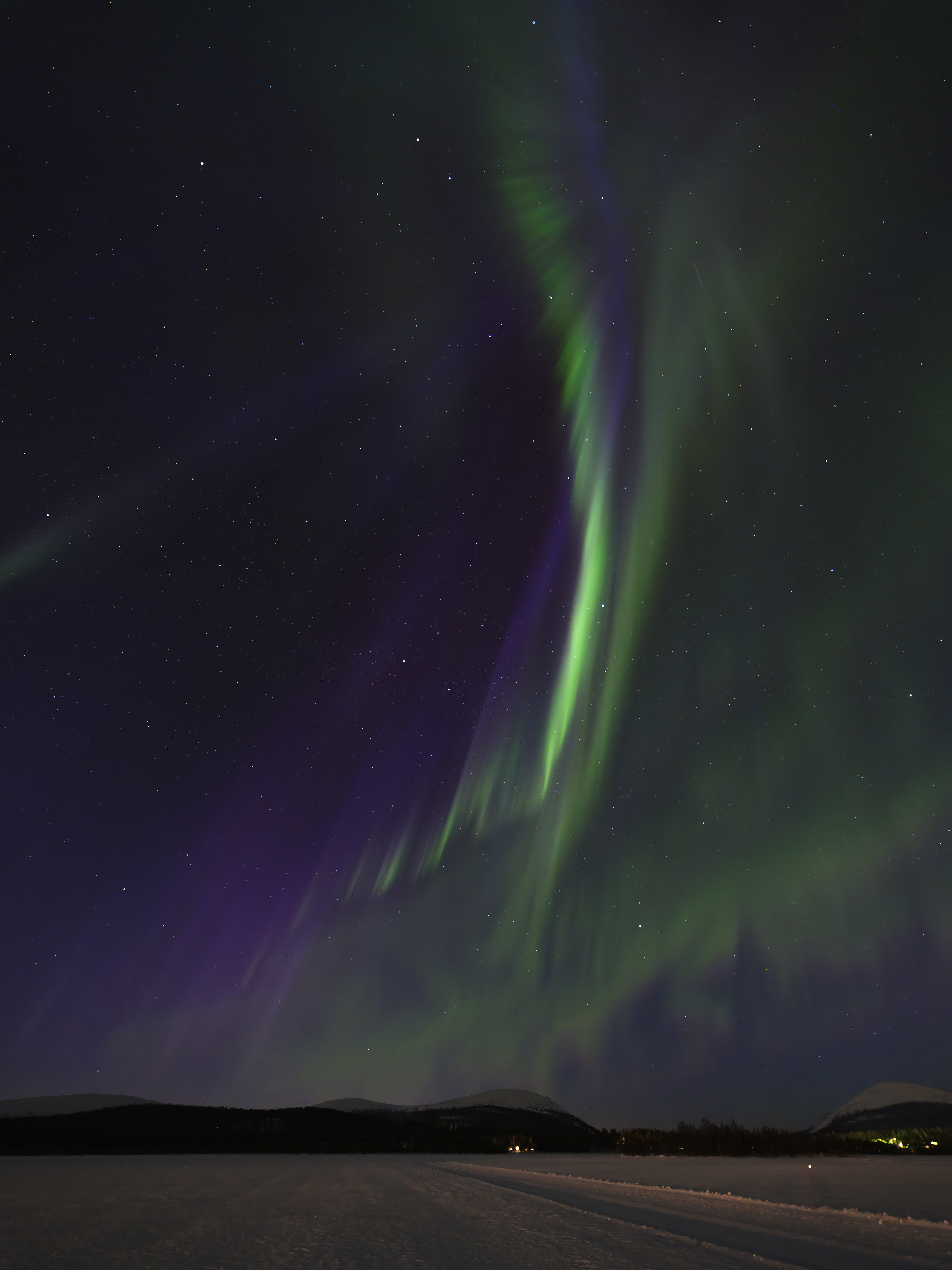 das Blau im Nordlicht sieht man nicht sehr oft.