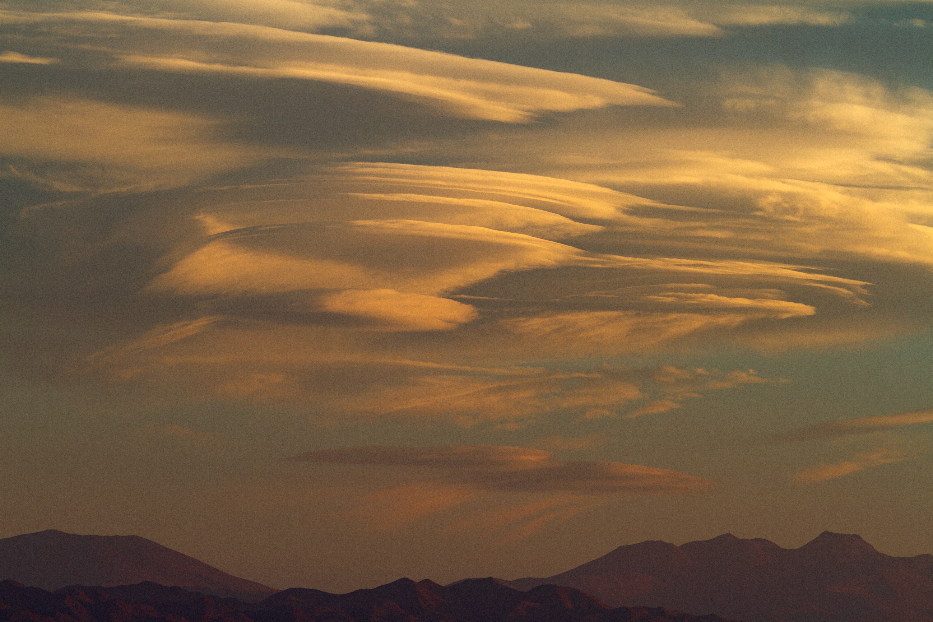 Was für eine tolle Wolkenbildung