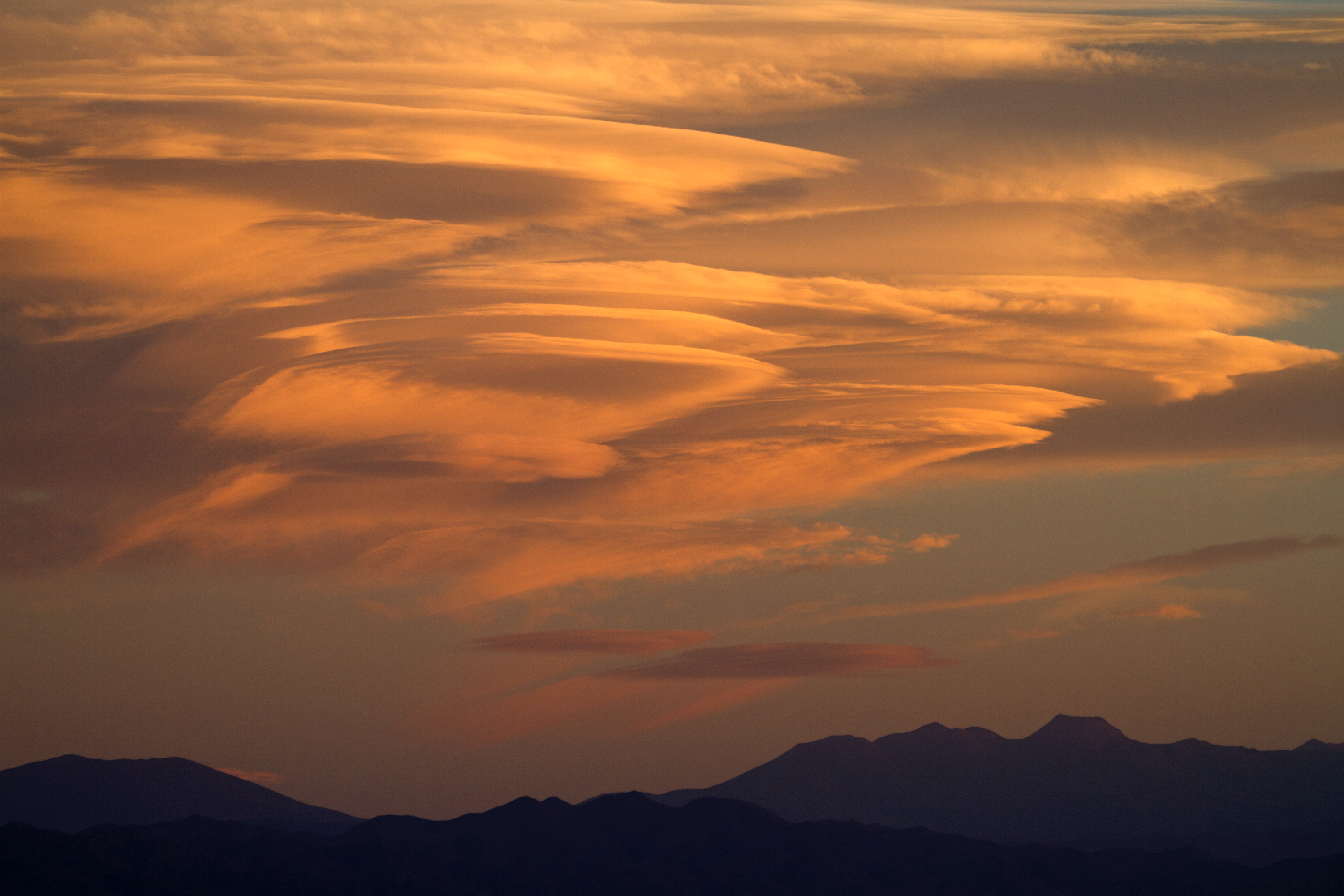 Wolkenbildung über der Cordiliere