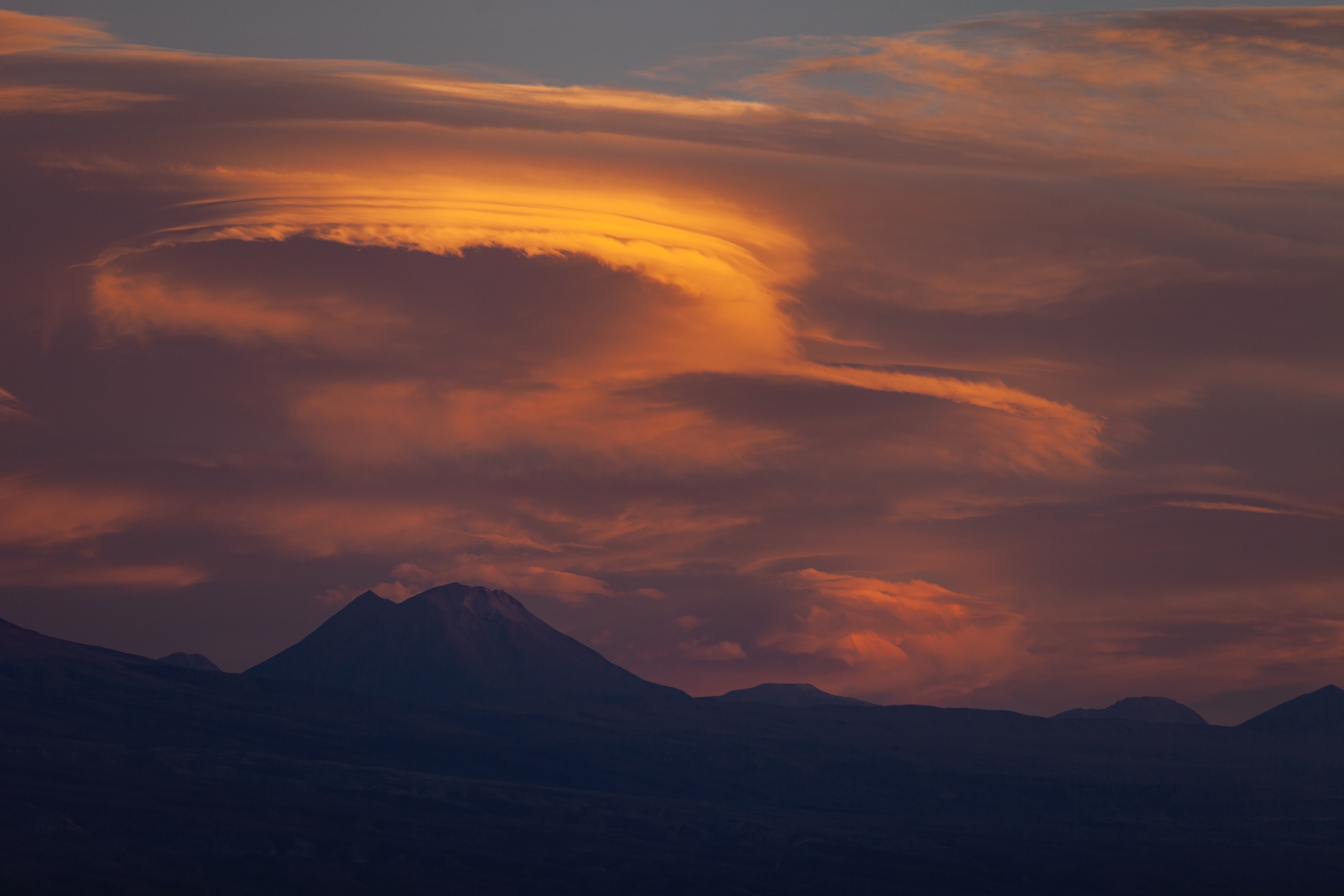 Grandiose Wolkenbildung
