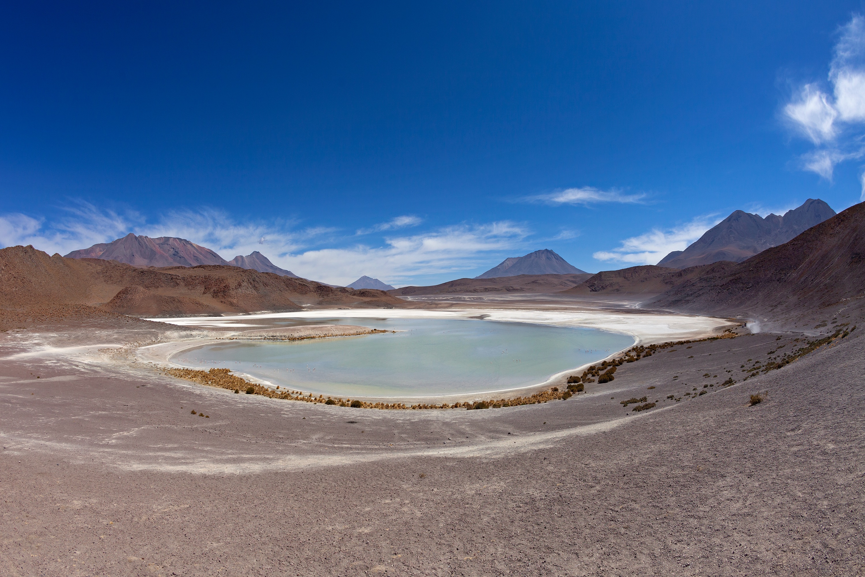 Lagune im bolivianischen Hochland