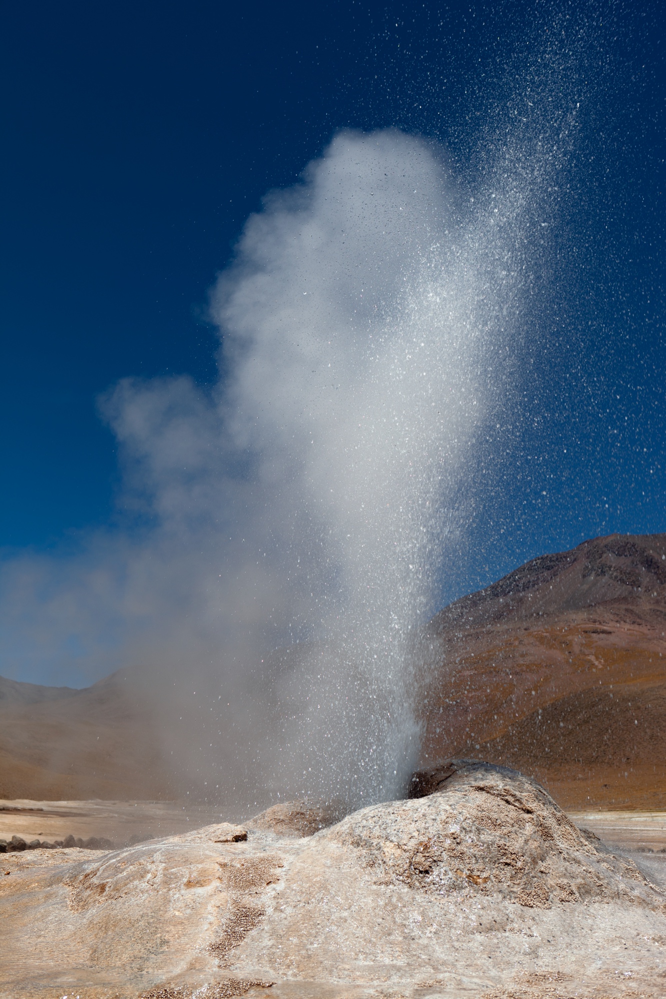auf dem Geysirfeld El Tatio, Chile