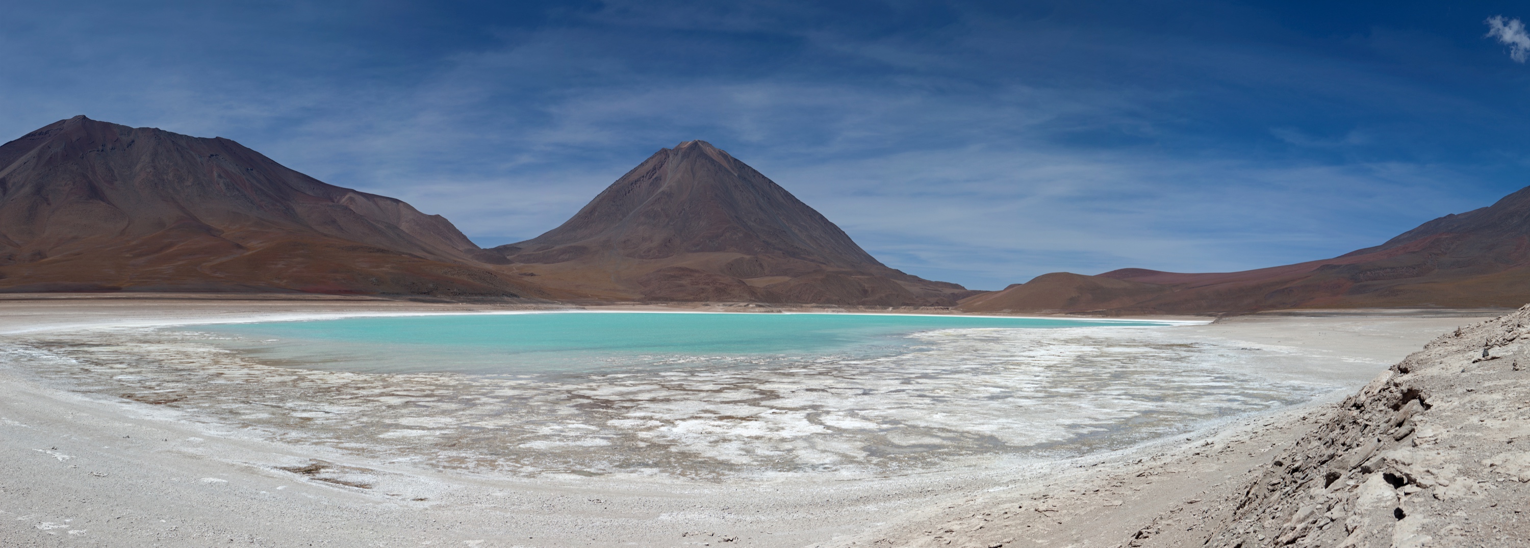 Laguna Verde und Vulkan Licancabur, Bolivien