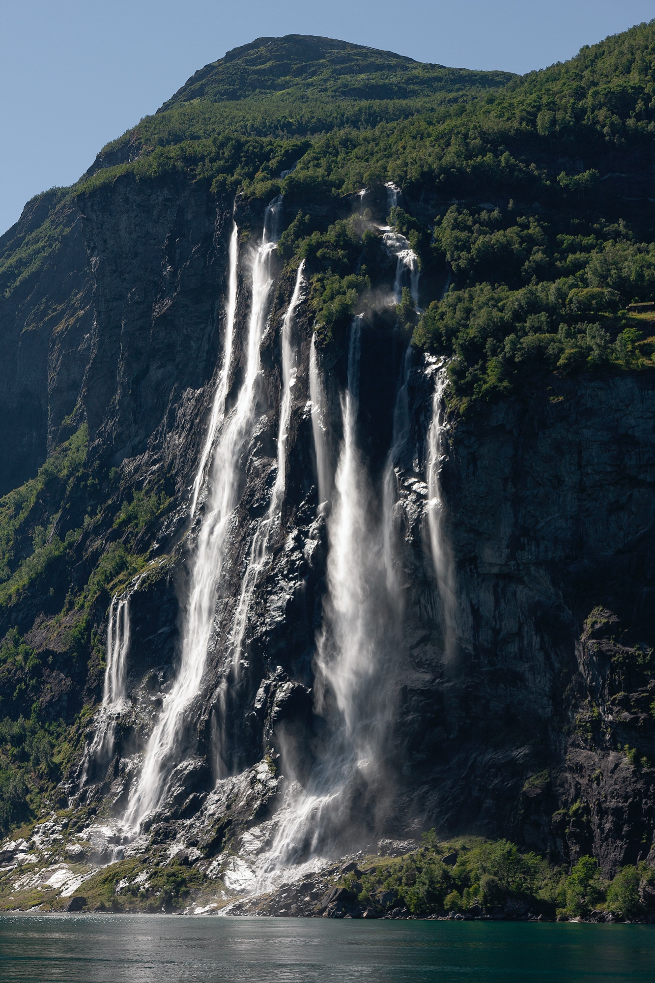 Wasserfall Seven Sisters im Geirangerfjord