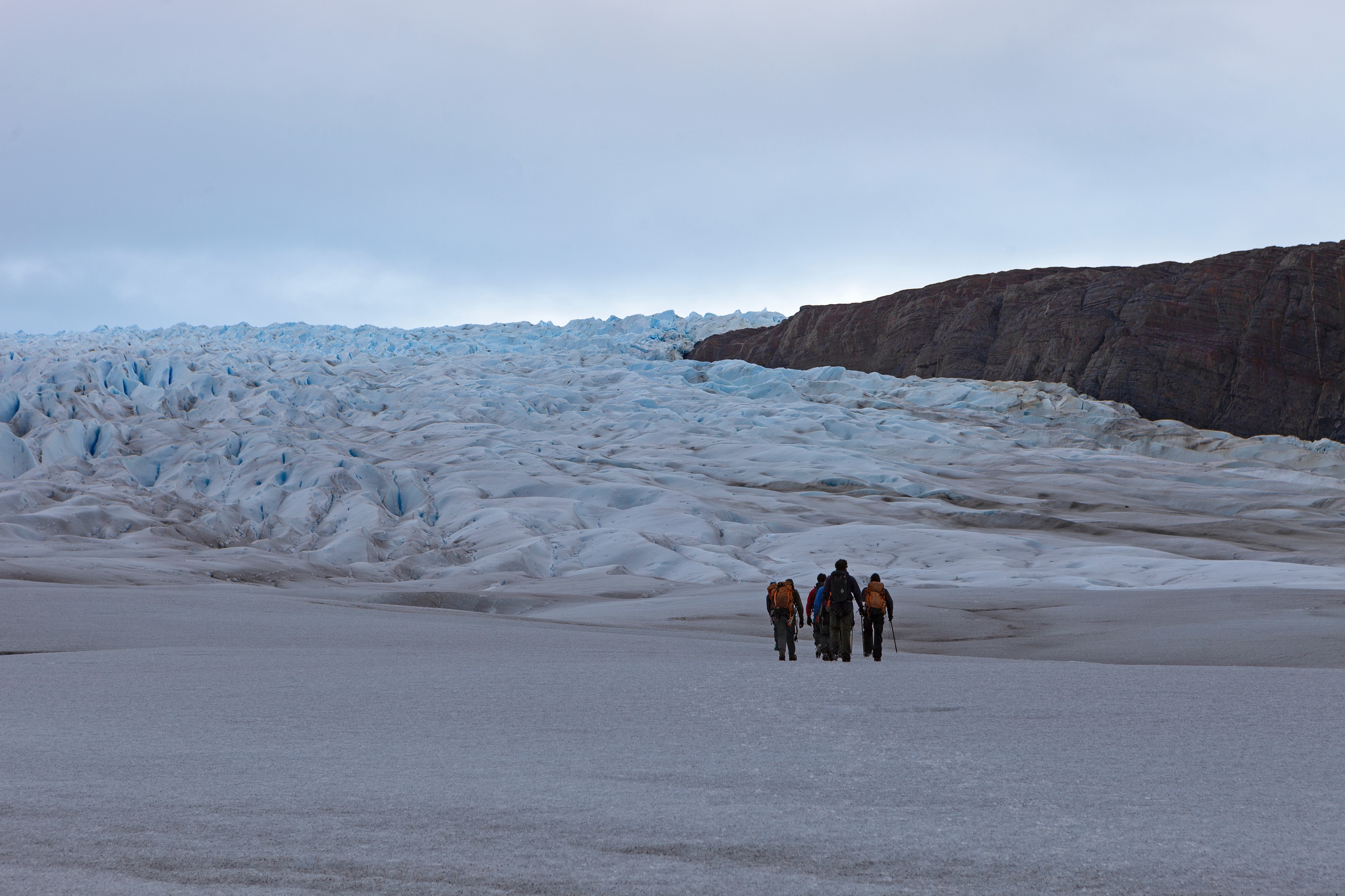 Gletscherwanderung auf dem Grey Gletscher, Torres del Paine Nationalpark, Chile