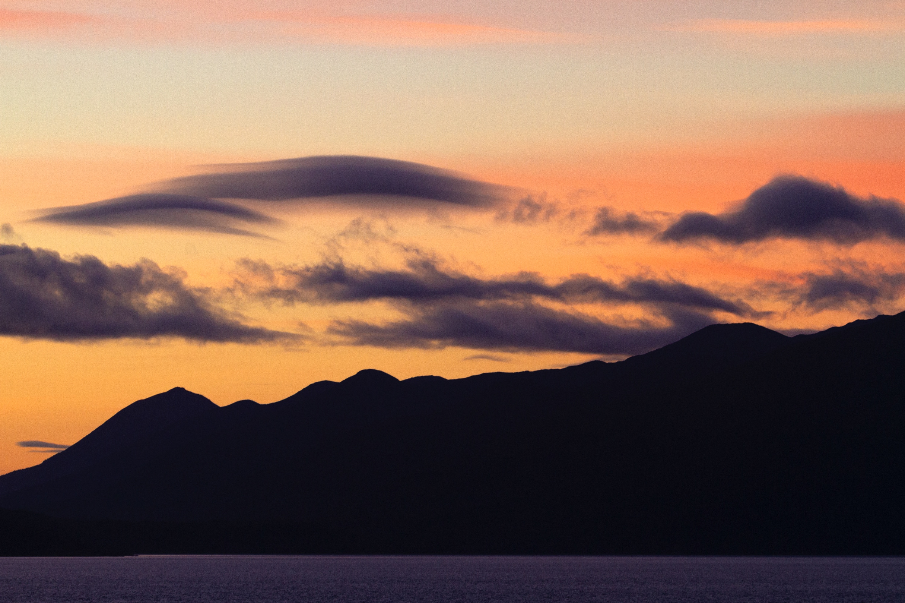Morgens am südlichen Ende der Magellan Seestraße