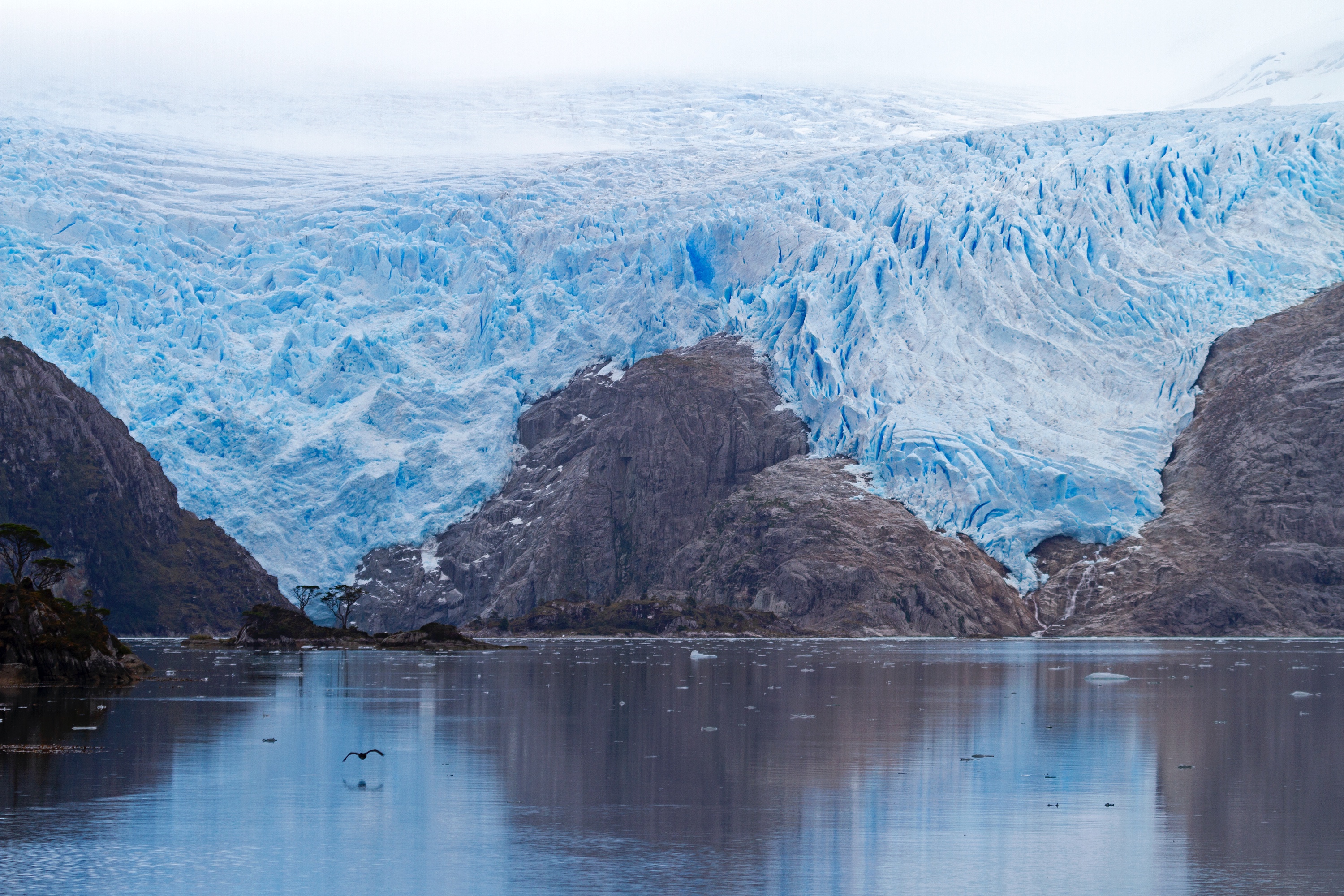Gletscher Santa Inés am Ende des Fjords Seno Helado, Beagle-Kanal