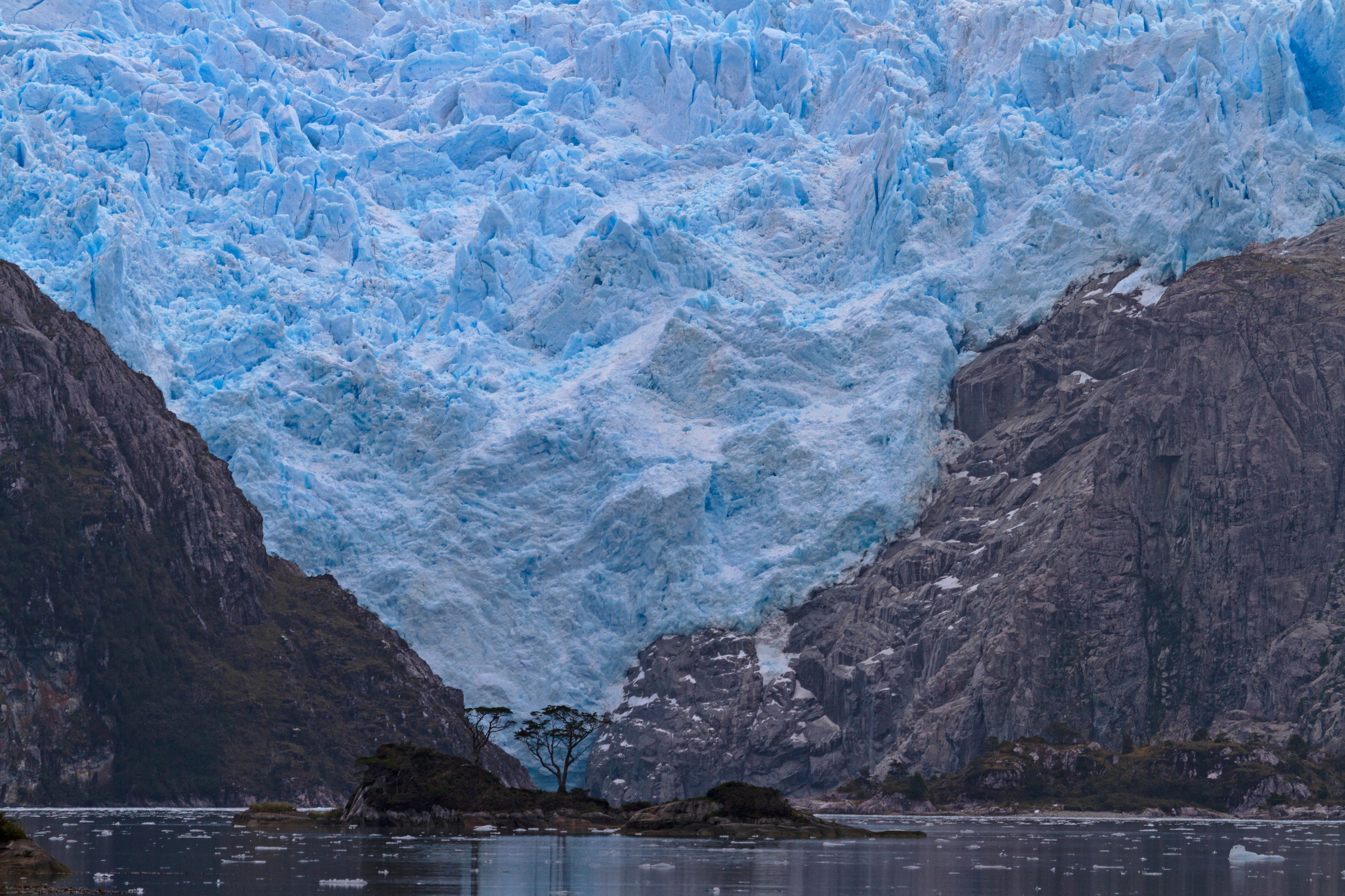 Gletscher Santa Inés am Ende des Fjords Seno Helado, Beagle-Kanal
