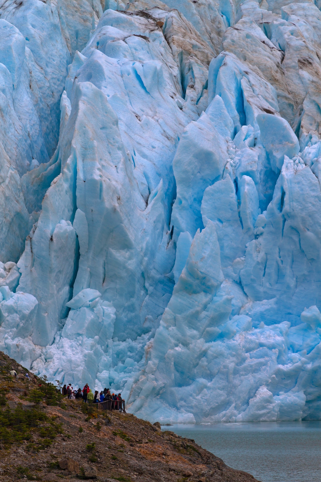 Serrano Gletscher am Rande des Torres del Paine Nationalparks, Chile