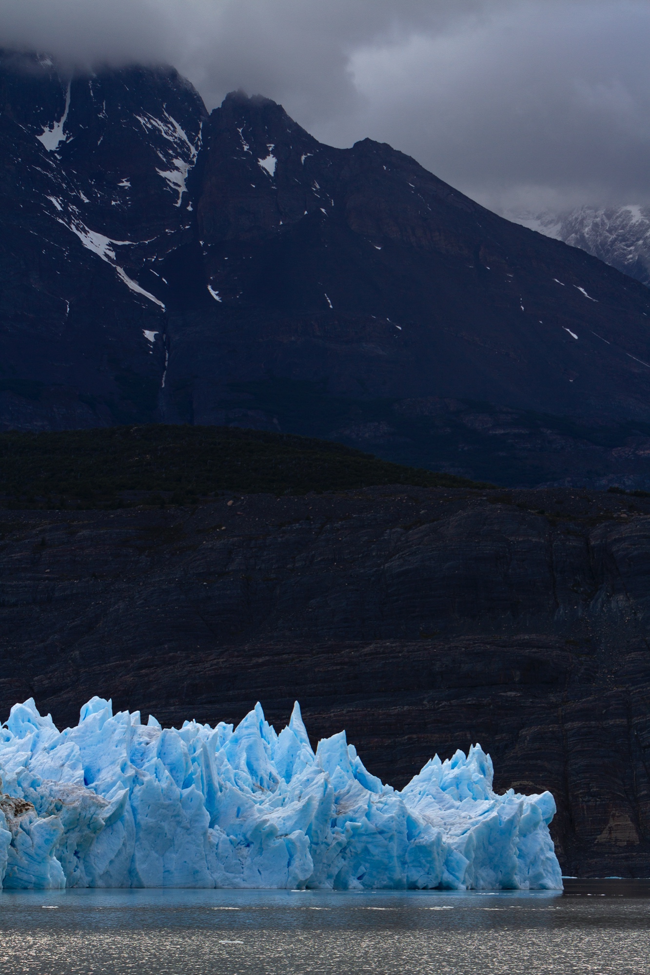 Zunge des Grey-Gletschers